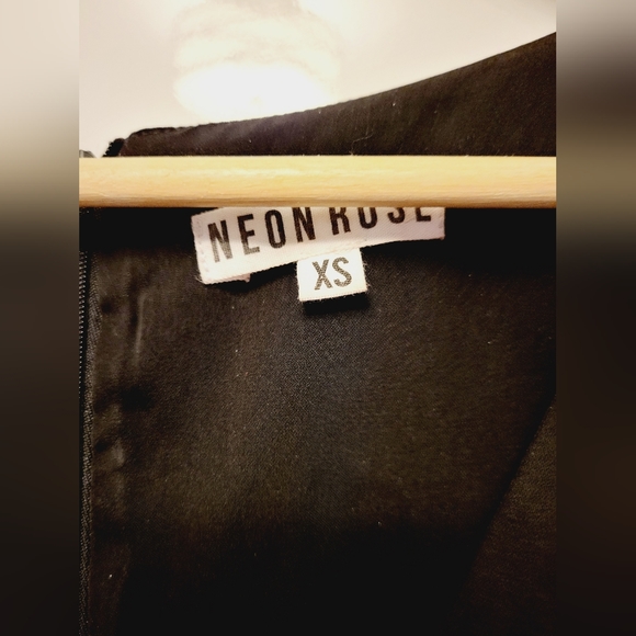 🟠 EUC Neon rose black jumpsuit - Picture 3 of 5